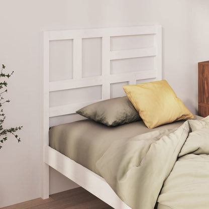 Hoofdbord 106X4X104 Cm Massief Grenenhout 106 x 104 cm Wit