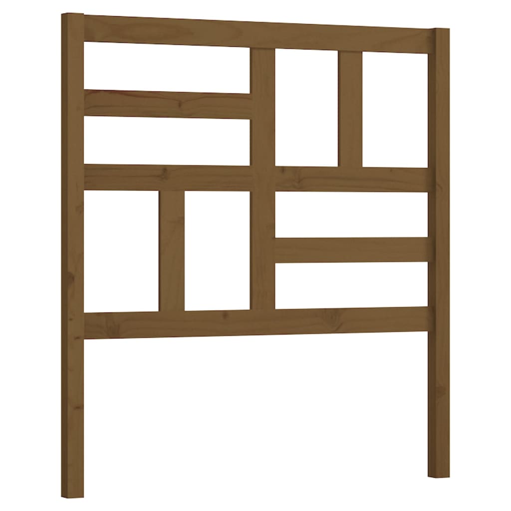 Hoofdbord 106x4x104 cm massief grenenhout honingbruin 106 x 104 cm Honingbruin