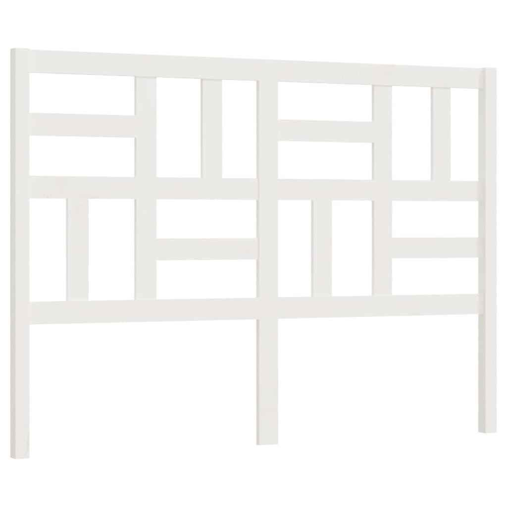 Hoofdbord 26X4X04 Cm Massief Grenenhout 126 x 104 cm Wit