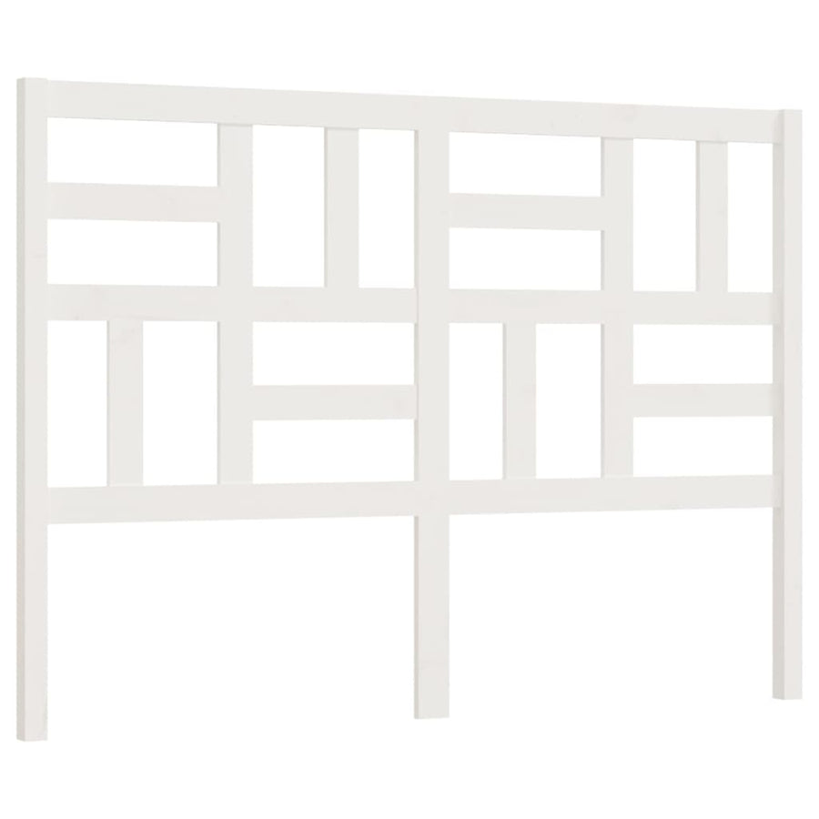 Hoofdbord 26X4X04 Cm Massief Grenenhout 126 x 104 cm Wit
