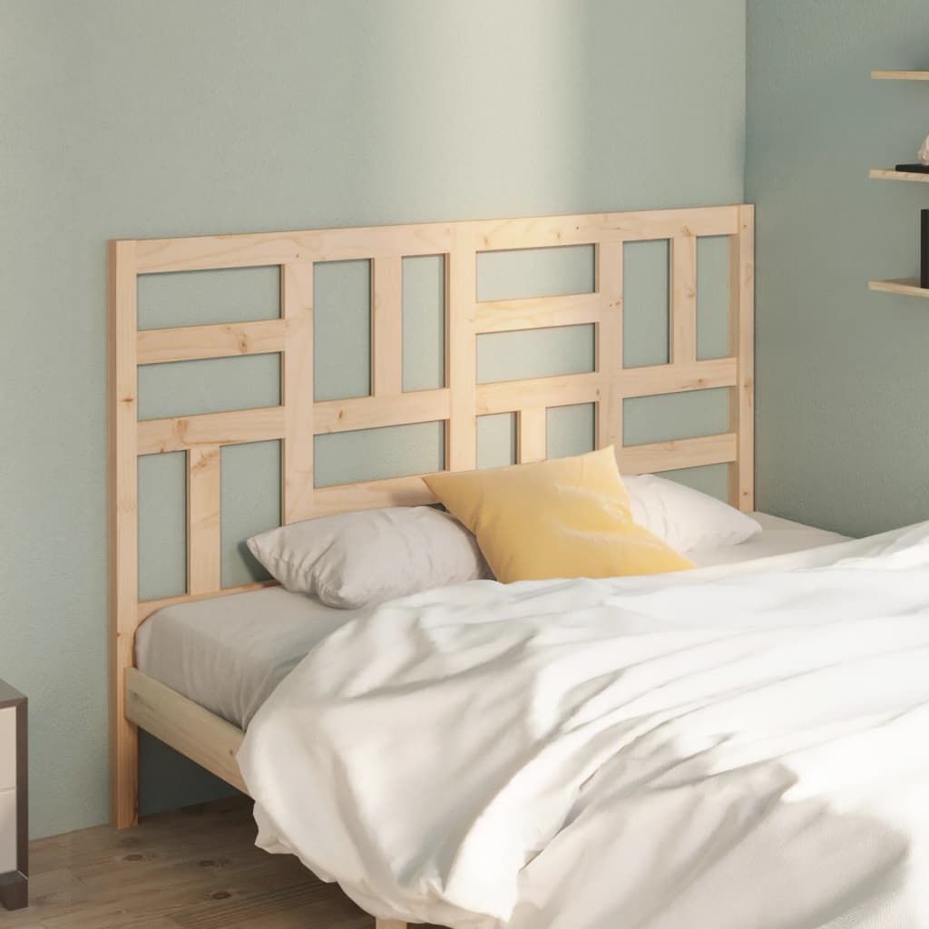 Hoofdbord 141x4x104 cm massief grenenhout 141 x 104 cm Naturel