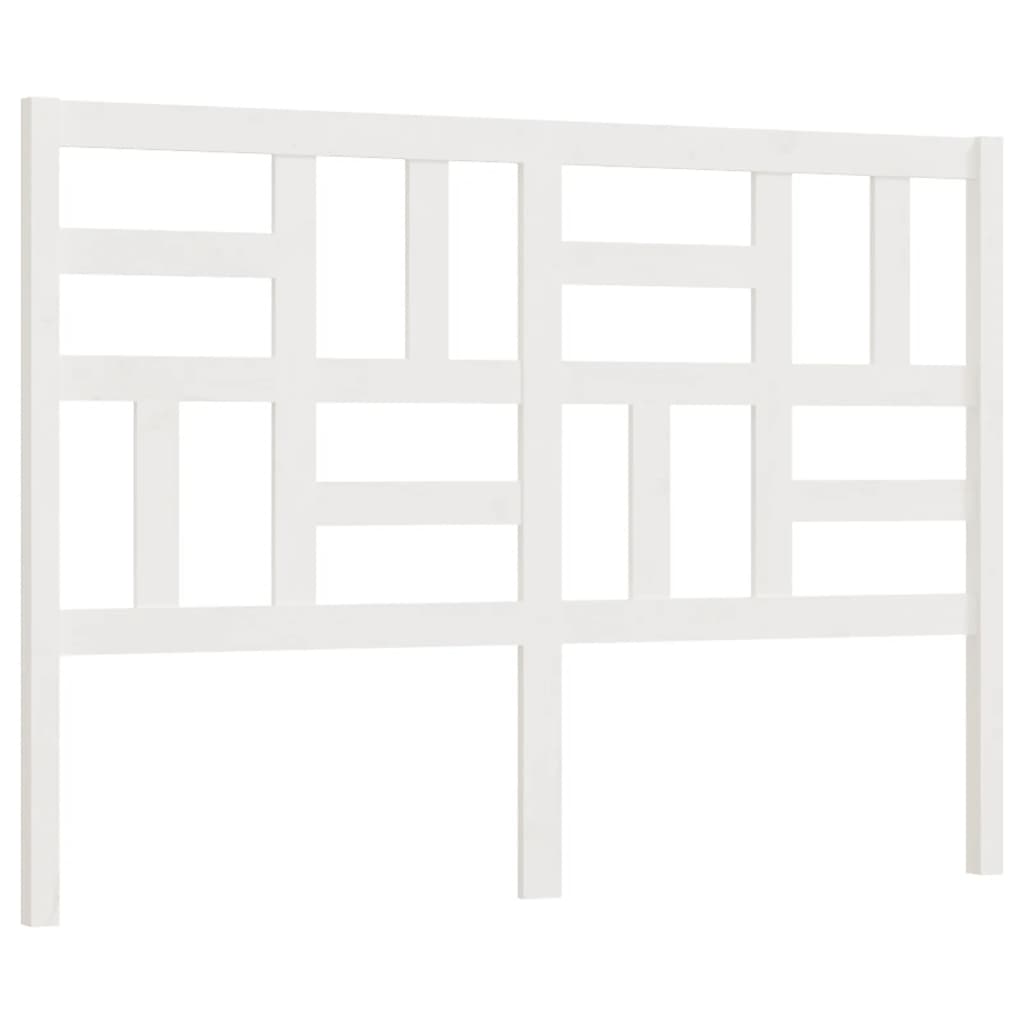 Hoofdbord 166x4x104 cm massief grenenhout wit 166 x 104 cm Wit