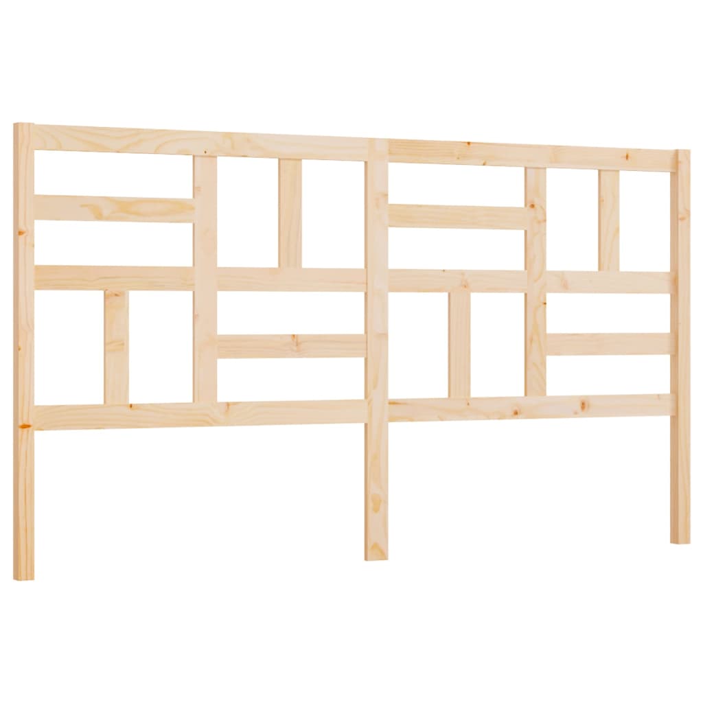 Hoofdbord 186x4x104 cm massief grenenhout 186 x 104 cm Naturel