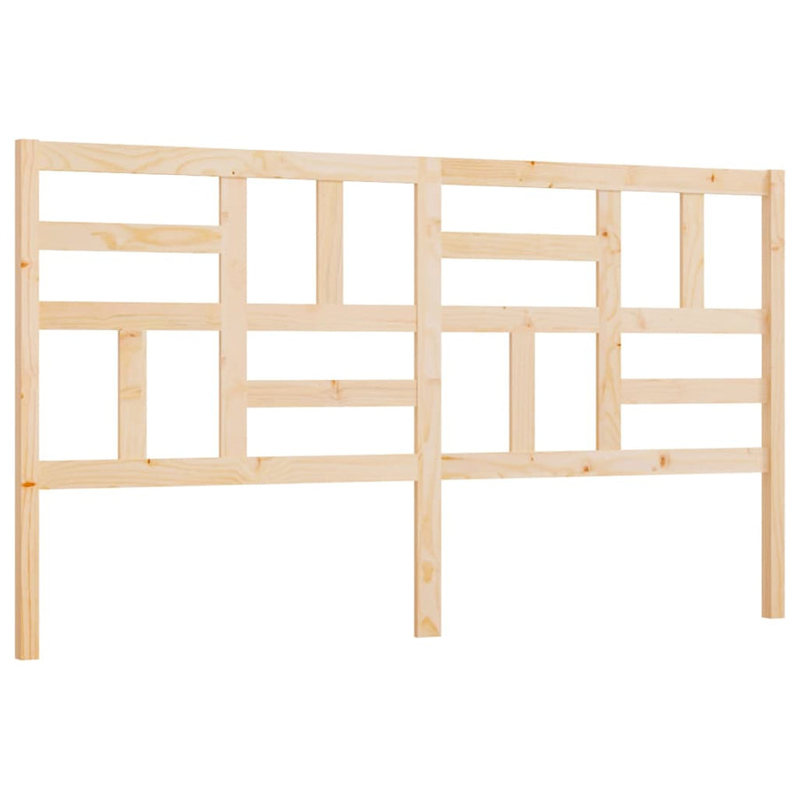 Hoofdbord 186x4x104 cm massief grenenhout 186 x 104 cm Naturel