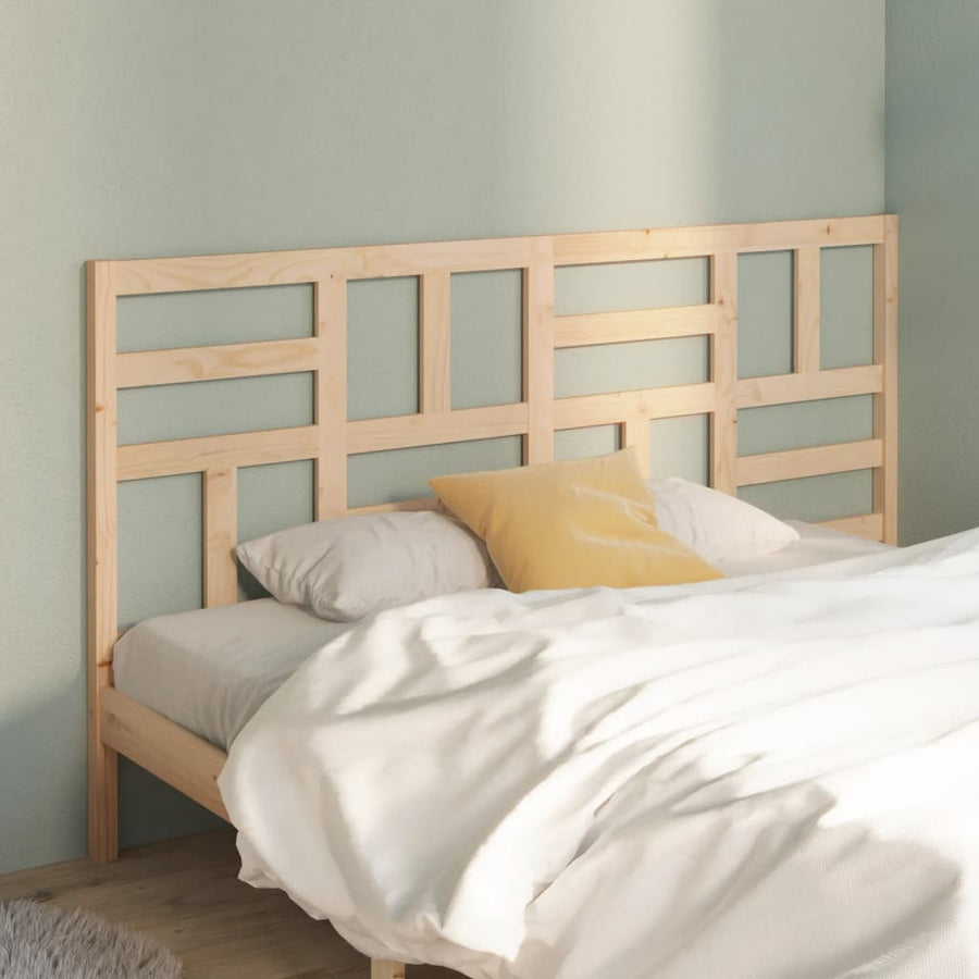 Hoofdbord 186x4x104 cm massief grenenhout 186 x 104 cm Naturel