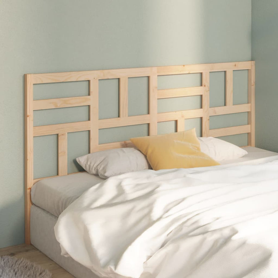 Hoofdbord 186x4x104 cm massief grenenhout 186 x 104 cm Naturel
