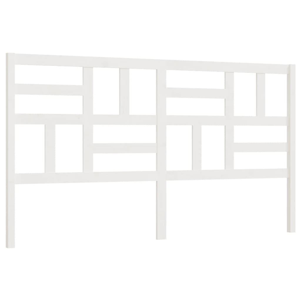 Hoofdbord 186X4X104 Cm Massief Grenenhout 186 x 104 cm Wit