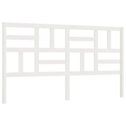 Hoofdbord 206X4X04 Cm Massief Grenenhout 206 x 104 cm Wit