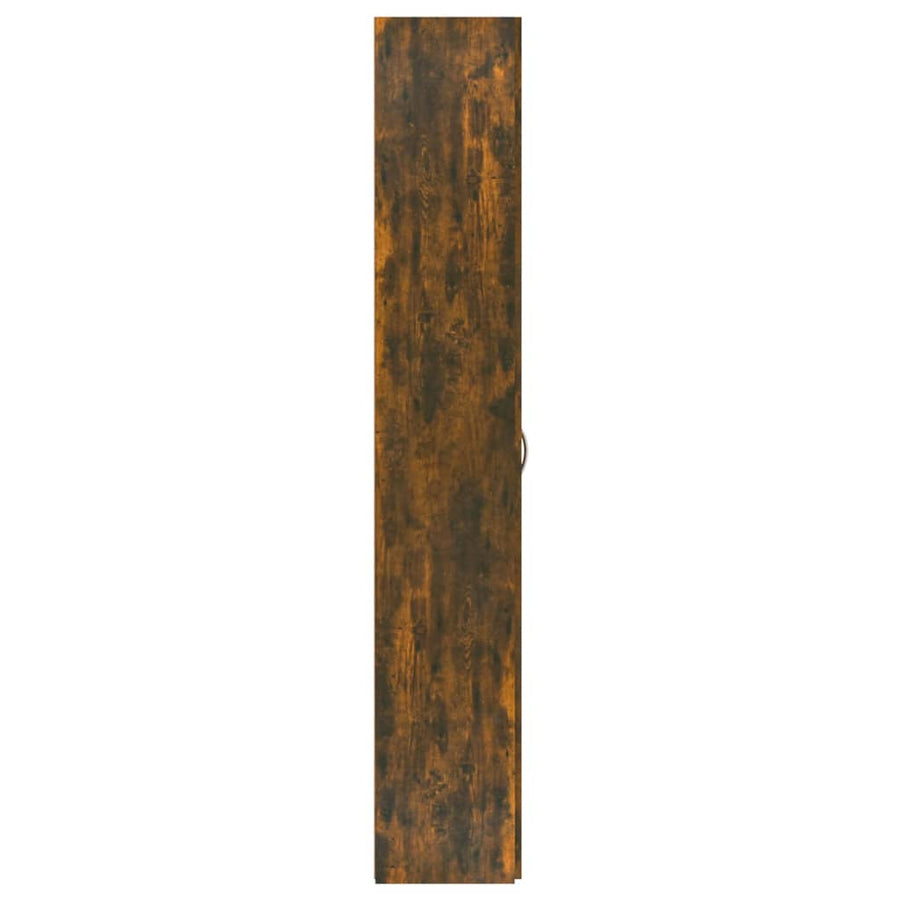 Kantoorkast 60X32X90 Cm Bewerkt Hout Kleurig Gerookt eiken