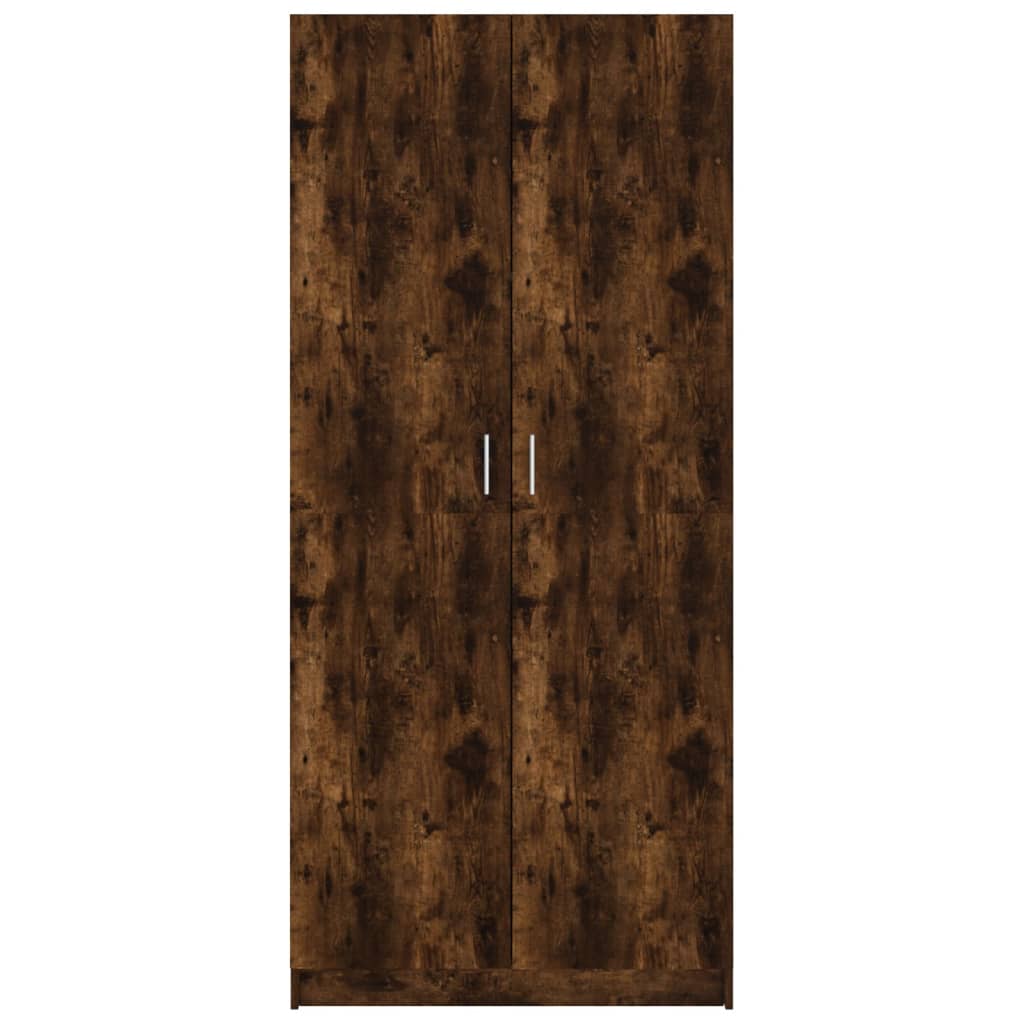 Kledingkast 80X52X80 Cm Bewerkt Hout Kleurig Gerookt eiken