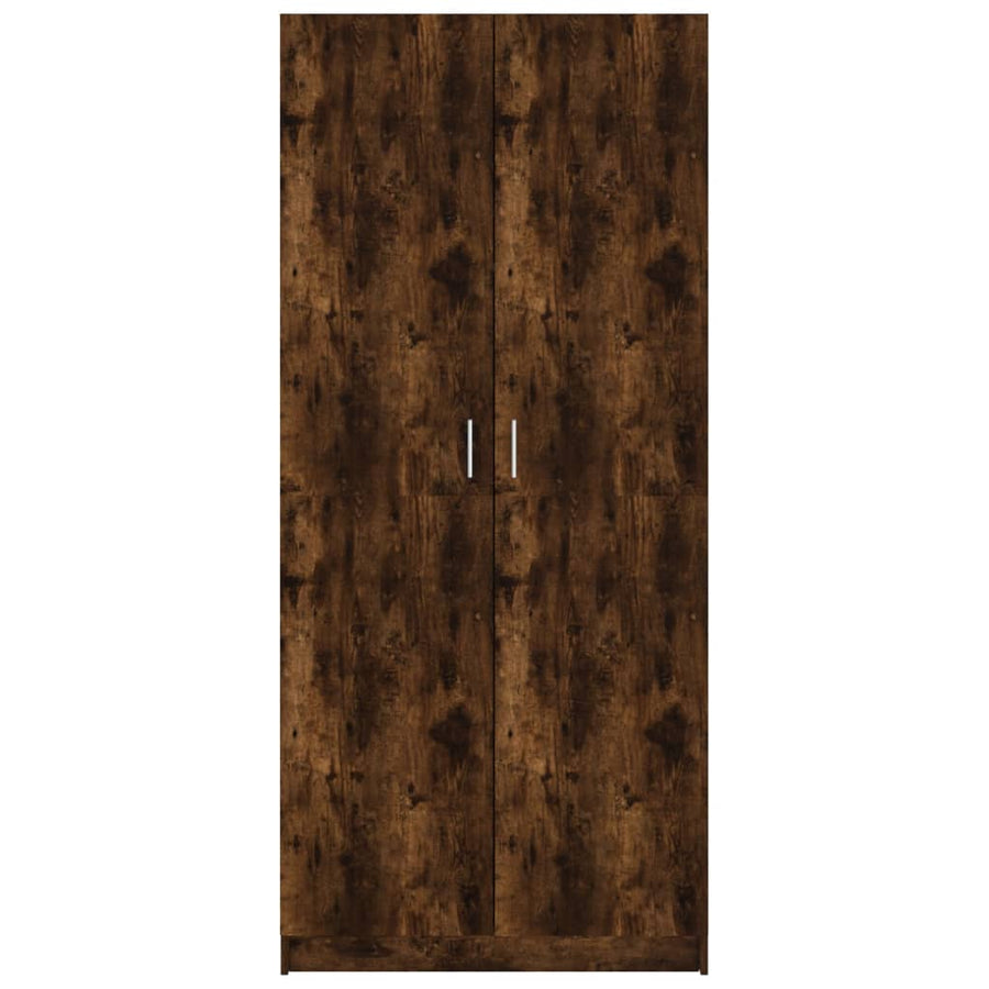 Kledingkast 80X52X80 Cm Bewerkt Hout Kleurig Gerookt eiken