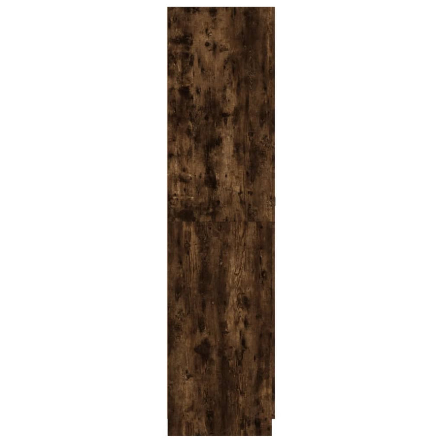 Kledingkast 90X52X200 Cm Bewerkt Hout Kleurig Gerookt eiken