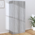 Wardrobe 90x52x200 cm engineered wood grey Sonoma oak