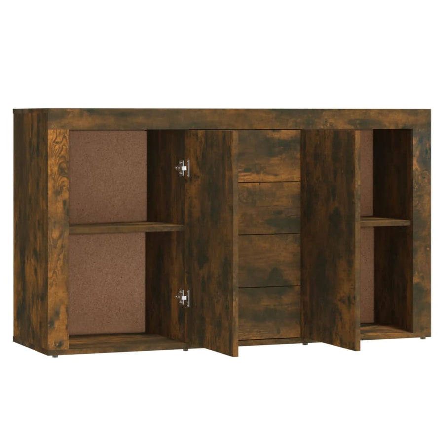Dressoir 20X36X69 Cm Bewerkt Hout Kleurig Gerookt eiken