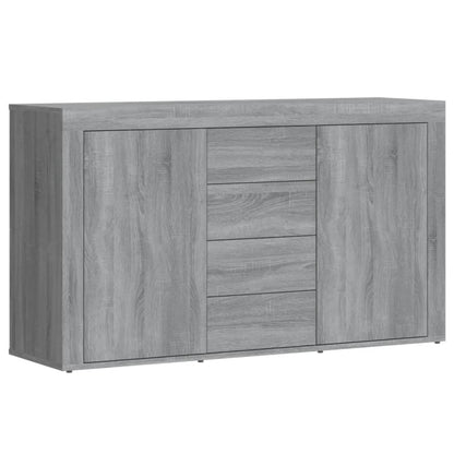Dressoir 120x36x69 cm bewerkt hout grijs sonoma eikenkleurig