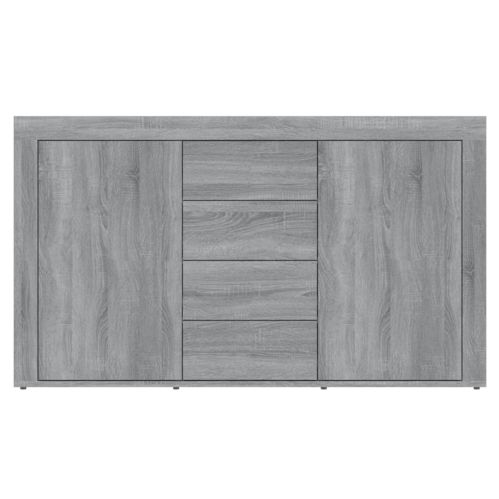 Dressoir 120x36x69 cm bewerkt hout grijs sonoma eikenkleurig