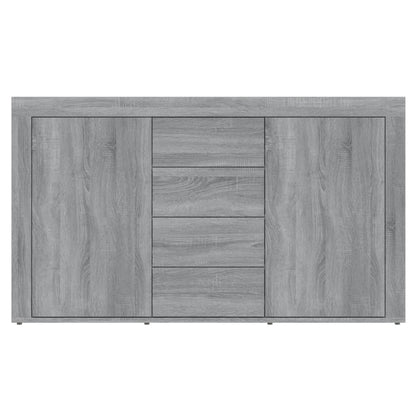 Dressoir 120x36x69 cm bewerkt hout grijs sonoma eikenkleurig