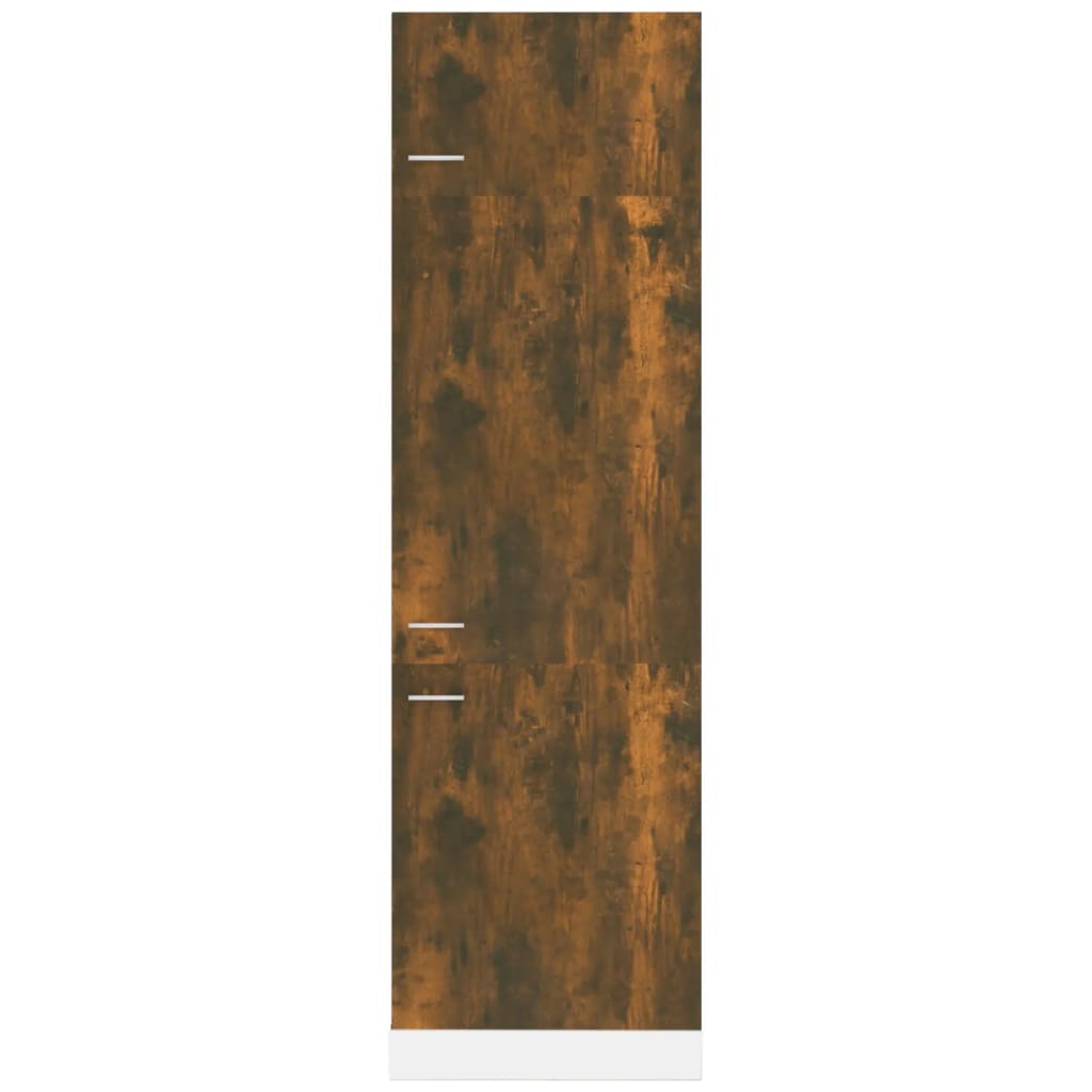 Koelkast Lyonkast Lyon 60x57x207 cm bewerkt hout gerookt eikenkleurig