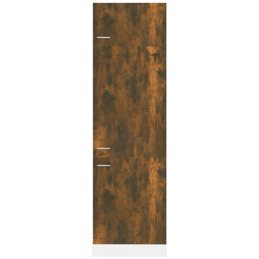 Koelkast Lyonkast Lyon 60x57x207 cm bewerkt hout gerookt eikenkleurig