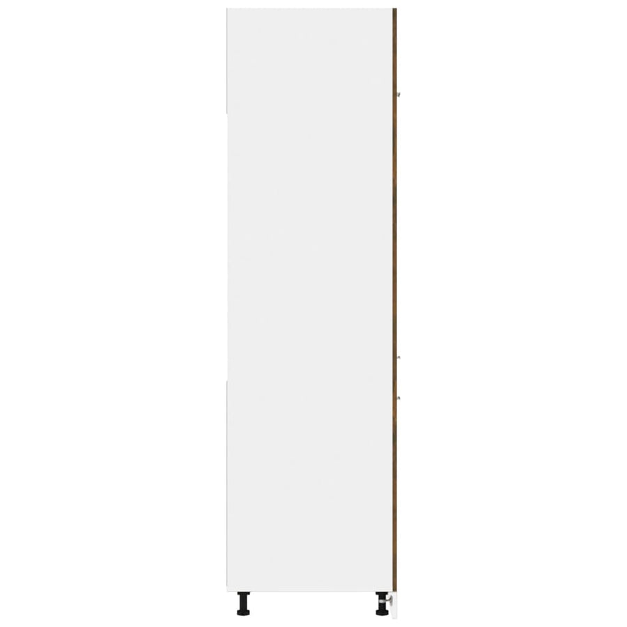 Koelkast Lyonkast Lyon 60x57x207 cm bewerkt hout gerookt eikenkleurig