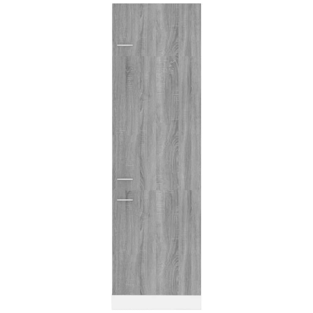 Koelkast Lyonkast Lyon 60x57x207 cm bewerkt hout grijs sonoma eikenkleur
