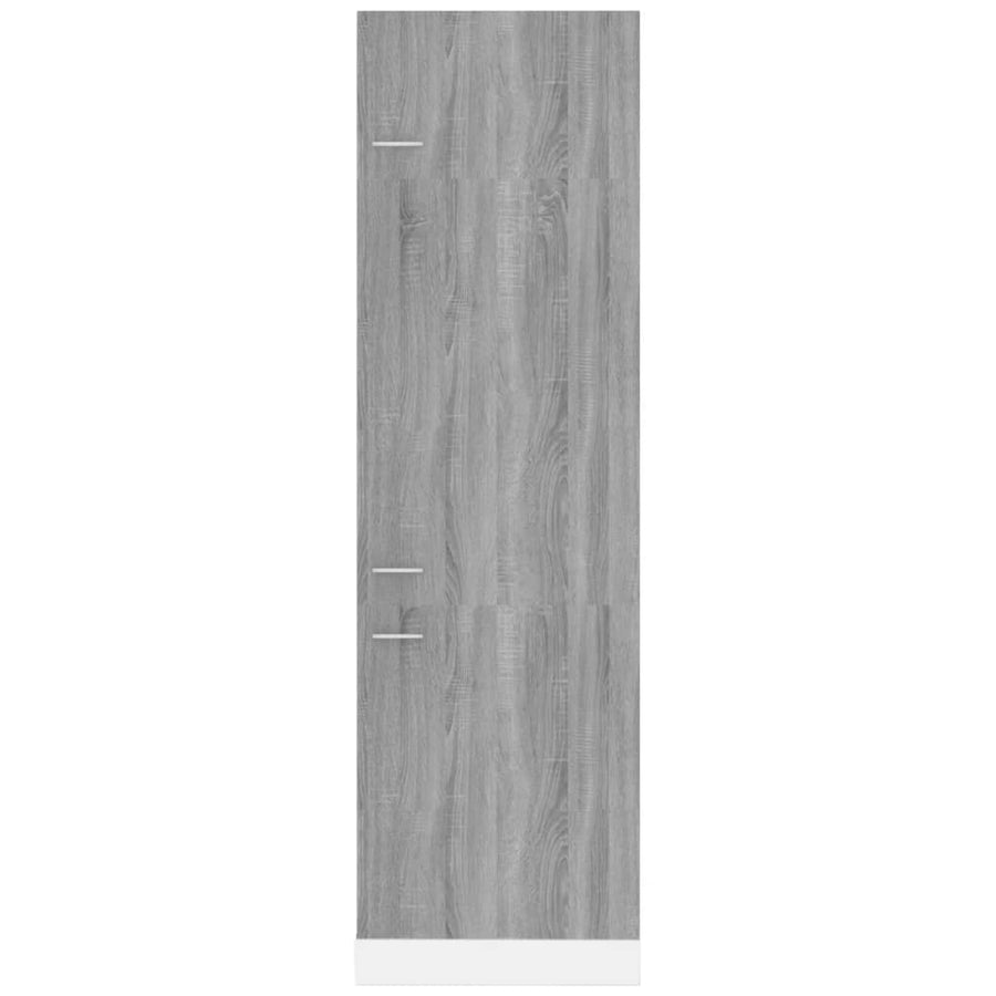 Koelkast Lyonkast Lyon 60x57x207 cm bewerkt hout grijs sonoma eikenkleur
