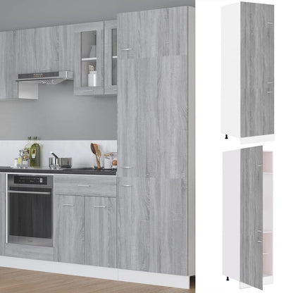 Koelkast Lyonkast Lyon 60x57x207 cm bewerkt hout grijs sonoma eikenkleur