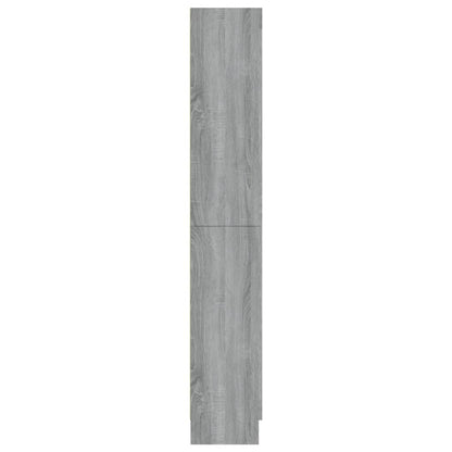 Vitrinekast 82,5x30,5x185,5 cm bewerkt hout grijs sonoma eiken 82.5 x 30.5 x 185.5 cm Grijs sonoma