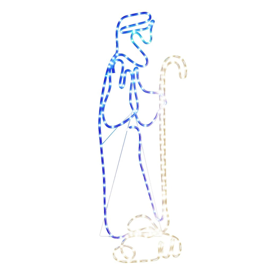 Kerstfiguren herder en lam met 168 LED's 102,5x35 cm
