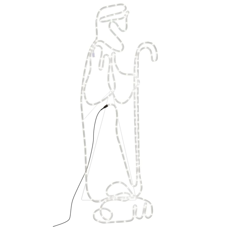 Kerstfiguren herder en lam met 168 LED's 102,5x35 cm