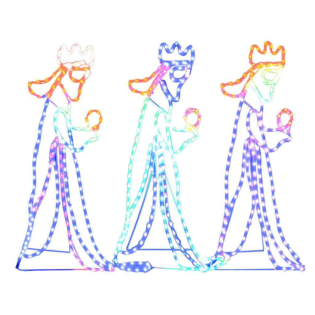 Kerstfiguren Drie Koningen Met 504 Led's 99,5X45,5 Cm 1