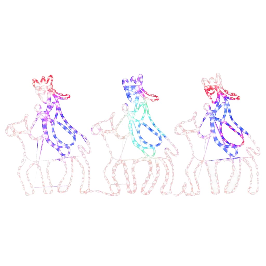 Kerstfiguren drie wijzen met 504 LED's 70x50 cm