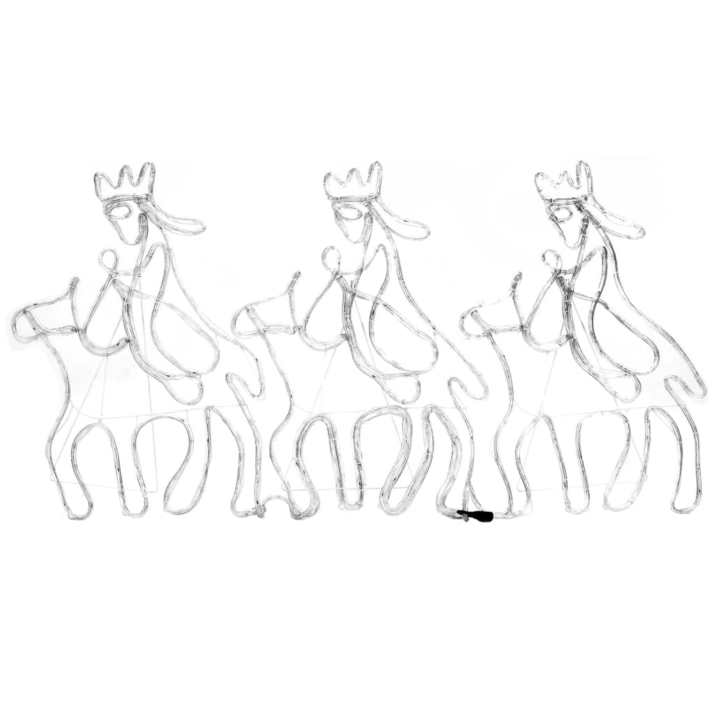 Kerstfiguren drie wijzen met 504 LED's 70x50 cm