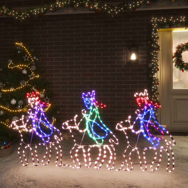 Kerstfiguren Drie Wijzen Met 504 Led's 70X50 Cm 1 Kerstfiguur drie wijzen