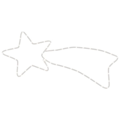 Kerstfiguur Ster met 48 warmwitte LED's 65x28 cm