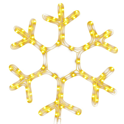 Kerstfiguur Sneeuwvlok Met 72 Warmwitte Led's 1 38 x 37 cm