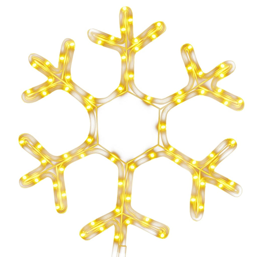 Kerstfiguur Sneeuwvlok Met 72 Warmwitte Led's 1 38 x 37 cm