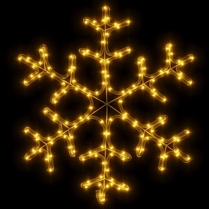 Kerstfiguur Sneeuwvlok Met 44 Warmwitte Led's 1 59 x 59 cm