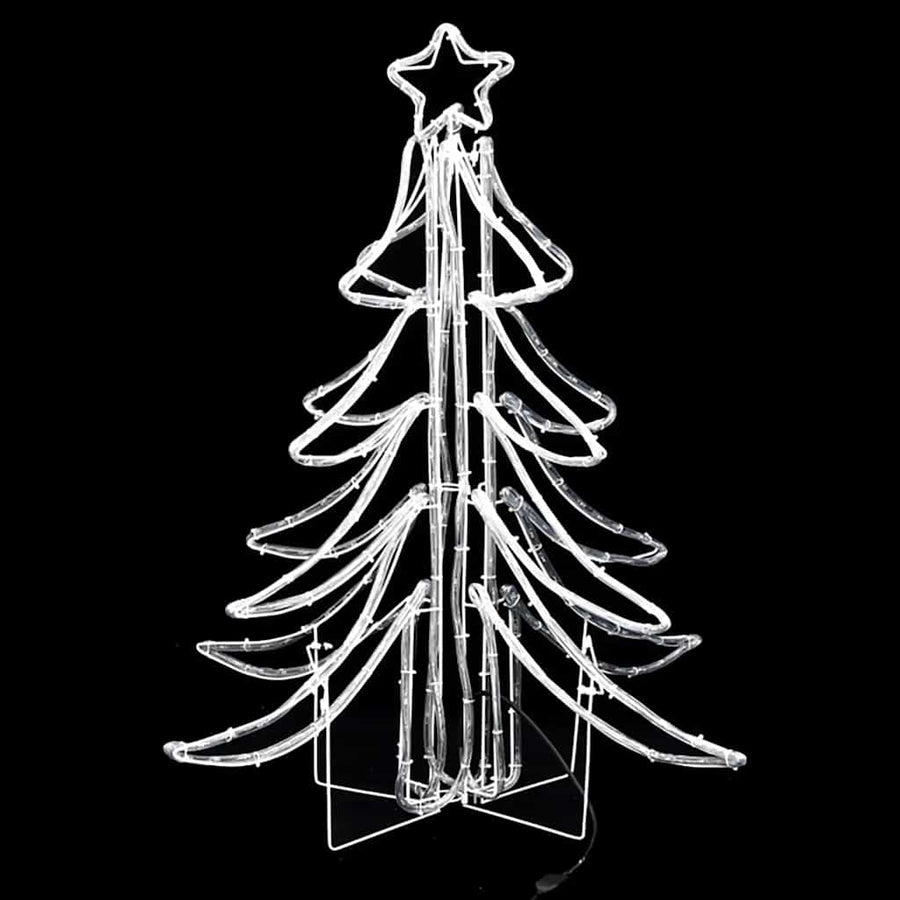 Kerstfiguur kerstboom met warmwitte LED's 87x87x93 cm