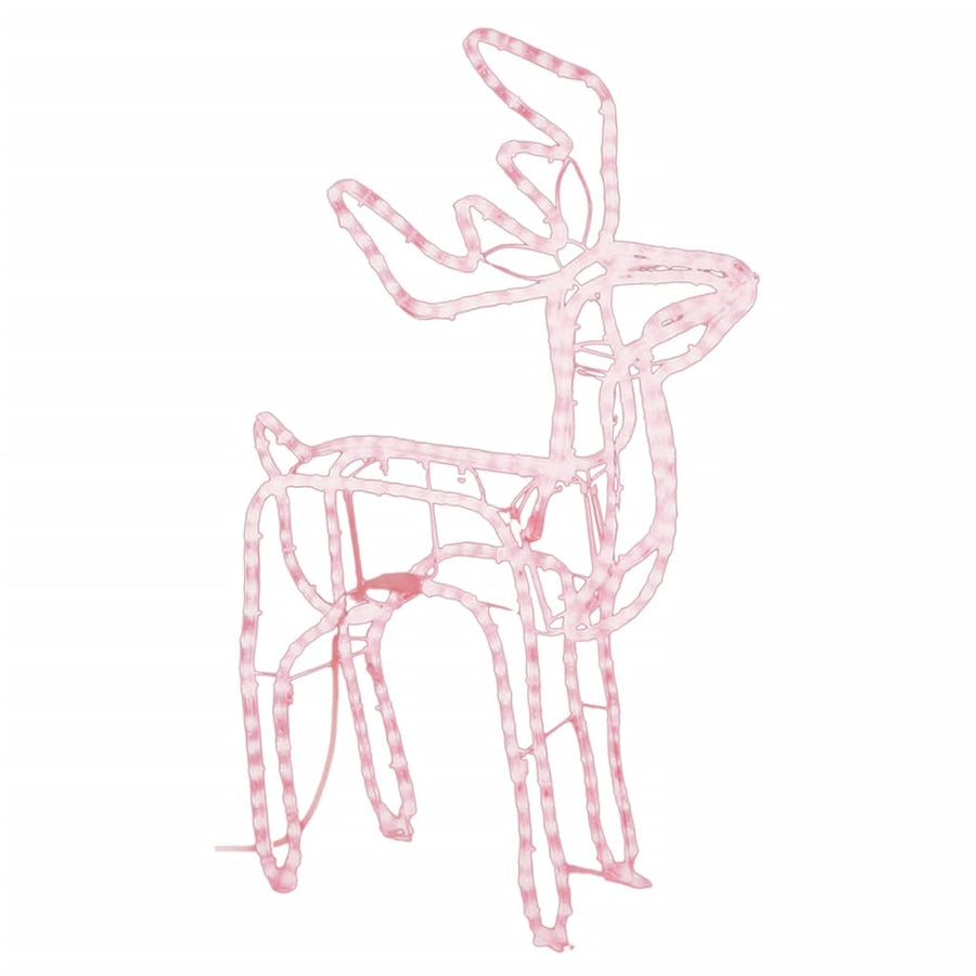 Kerstfiguur rendier warmwit 76x42x87 cm