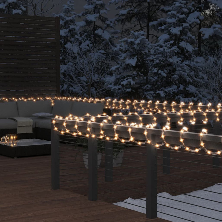 Lichtslinger Met 1200 Led's Warmwit 50 M Pvc