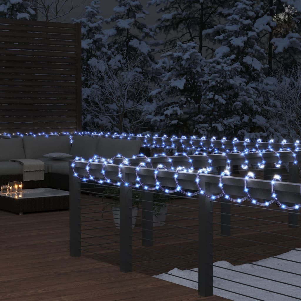 Lichtslinger Met 1200 Led's Warmwit Pvc 50 m Koudwit