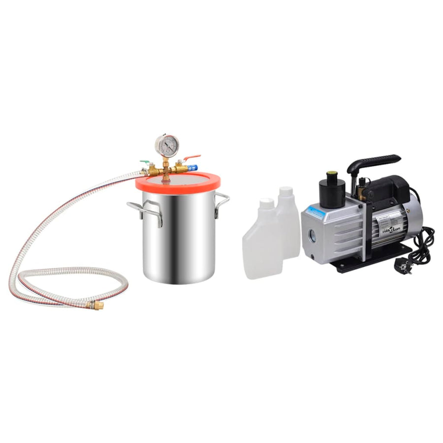 Vacuümkamer Met 2-Traps Pomp 5,5 L 5.5 l