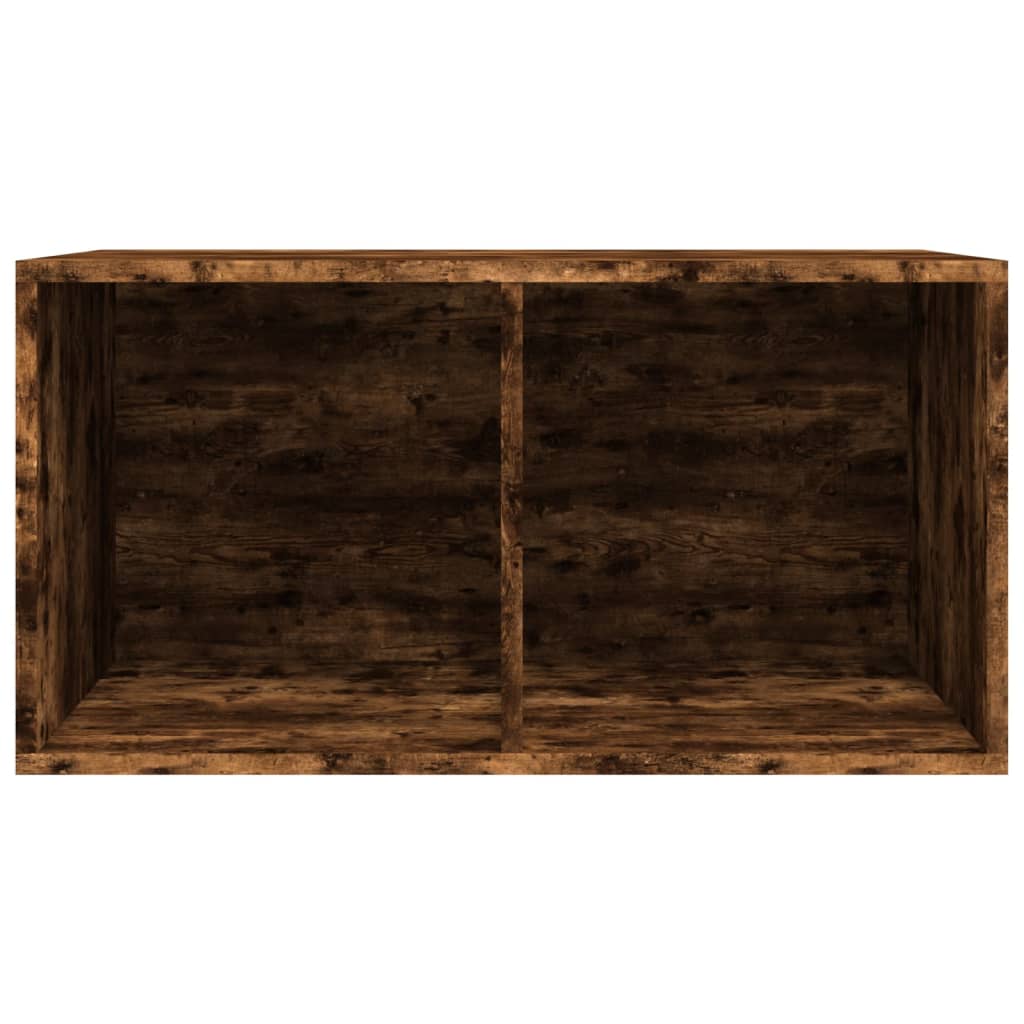 Opbergbox Voor Lp's 7X34X36 Cm Bewerkt Hout Kleur Gerookt eiken