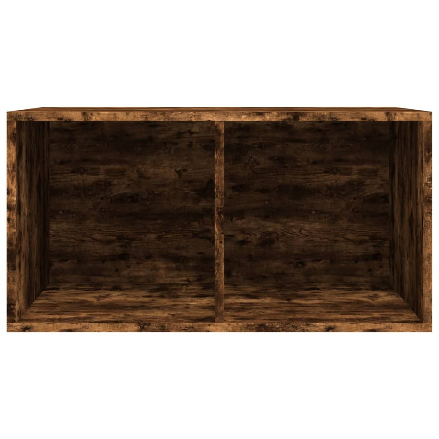 Opbergbox Voor Lp's 7X34X36 Cm Bewerkt Hout Kleur Gerookt eiken