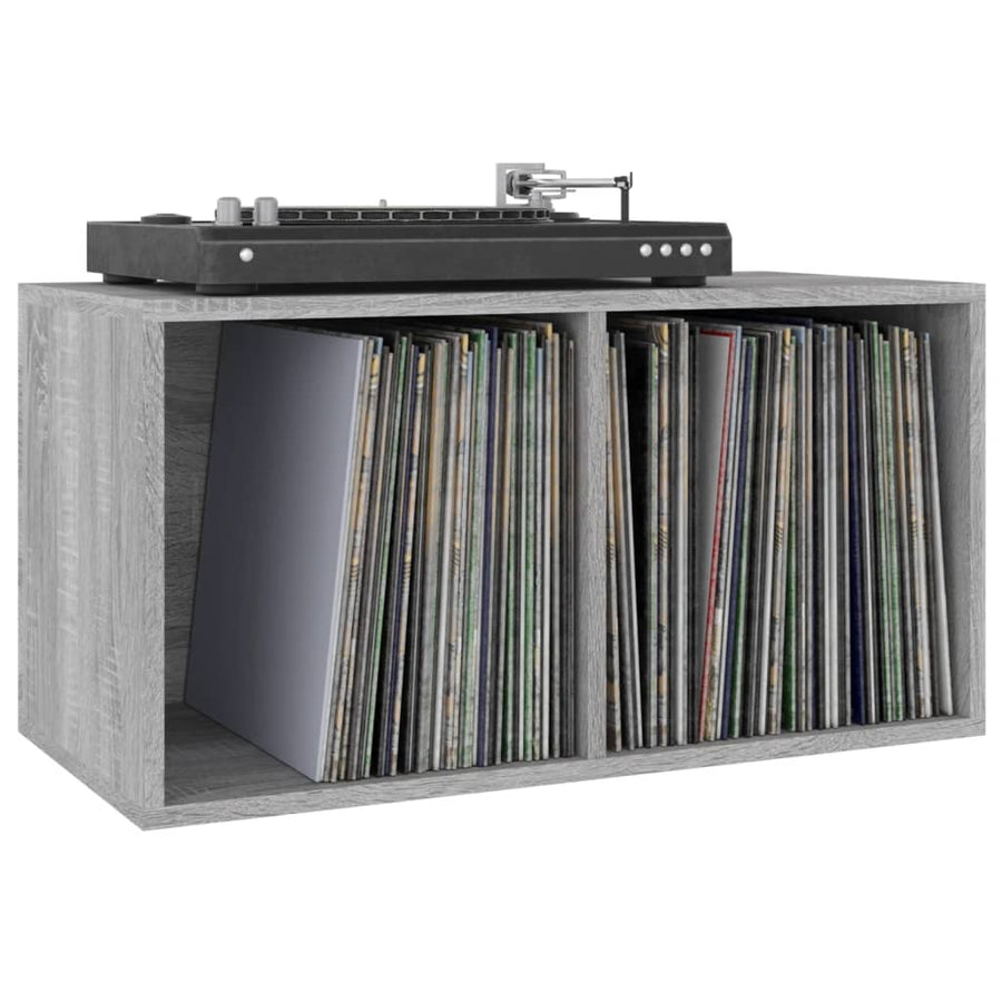 Opbergbox Voor Lp's 7X34X36 Cm Bewerkt Hout Eiken Grijs sonoma