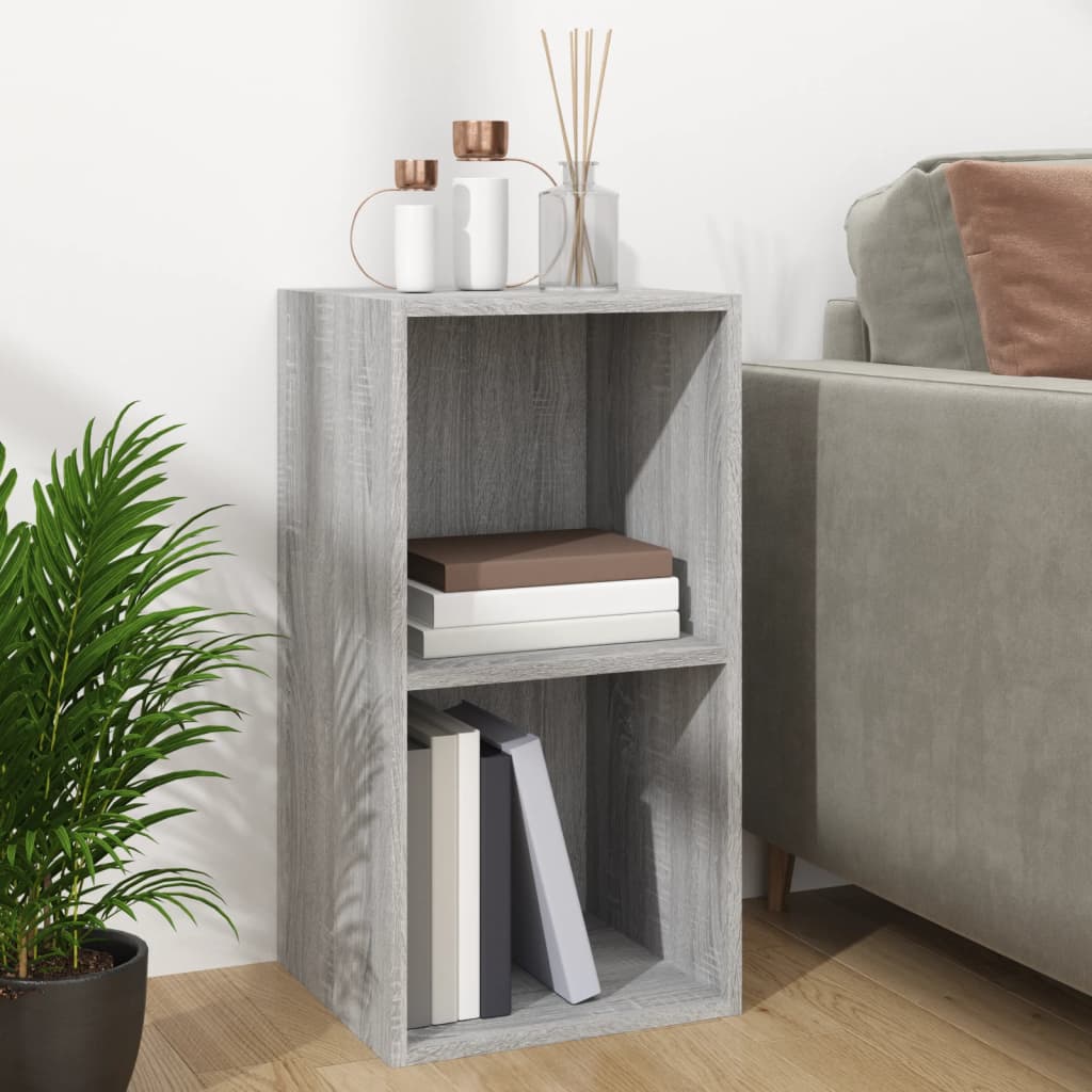 Opbergbox Voor Lp's 7X34X36 Cm Bewerkt Hout Eiken Grijs sonoma