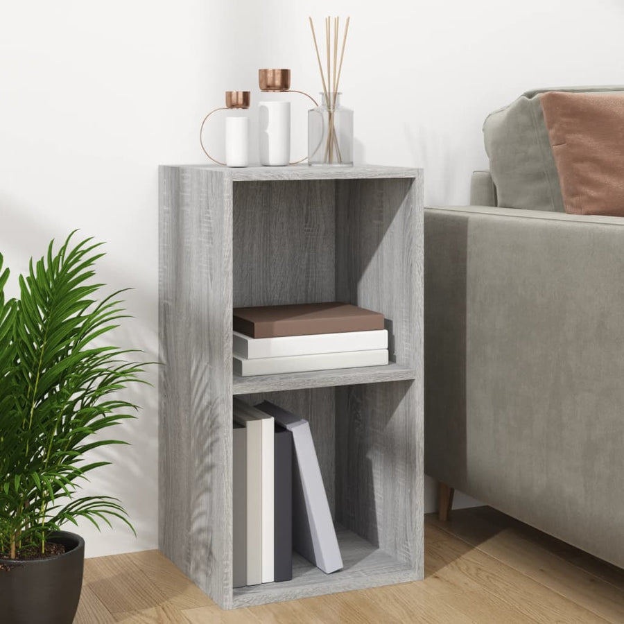 Opbergbox Voor Lp's 7X34X36 Cm Bewerkt Hout Eiken Grijs sonoma