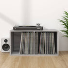LP storage box 71x34x36 cm engineered wood grey Sonoma oak