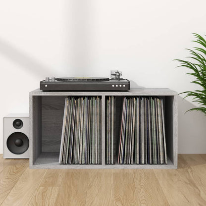 Opbergbox Voor Lp's 7X34X36 Cm Bewerkt Hout Eiken Grijs sonoma